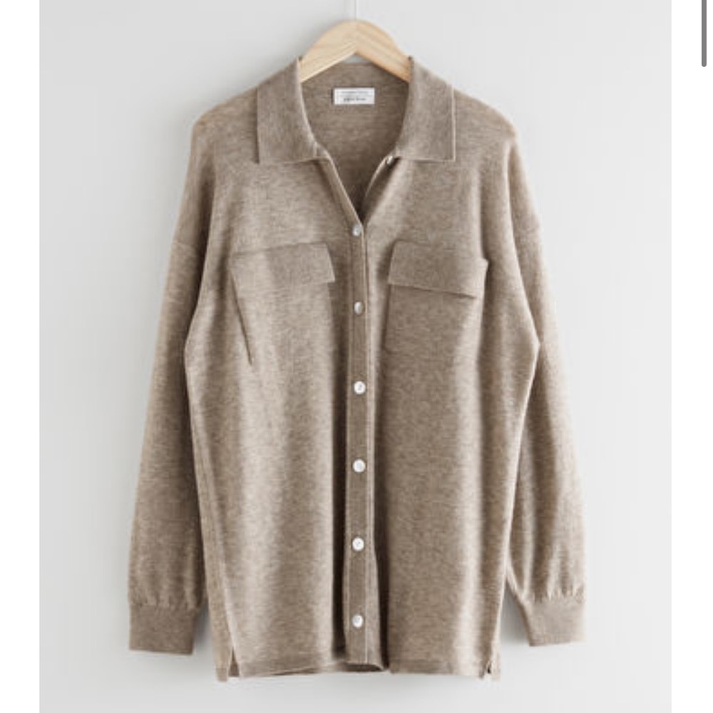 Oversized wool shirt/shacket - Picture 3 of 3